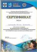 Сертификат участника семинара по духовно-нравственному и семейному воспитанию. 24.10.2019 г. Сертификат участника семинара по духовно-нравственному и семейному воспитанию. 24.10.2019 г.